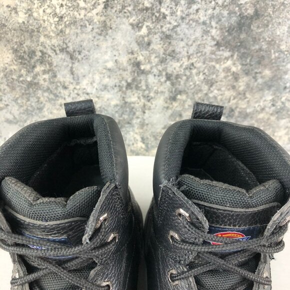 Dickies Men's Size 10.5 Prowler Black Leather Steel Toe Slip Resistant Work Boot - Picture 4 of 16
